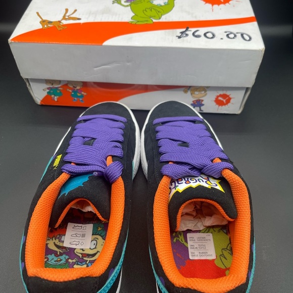 Puma Sneakers in Black with Purple and Blue - Picture 5 of 8